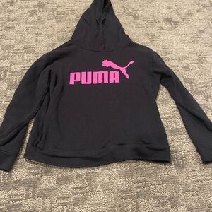 Black and pink puma hoodie